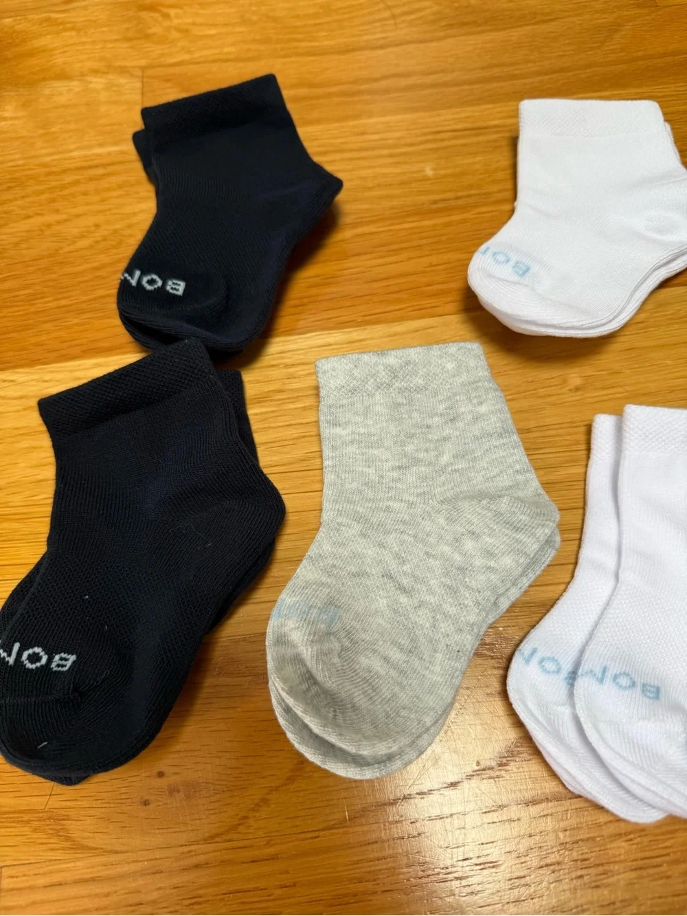 Bombas Toddler Lightweight Ankle Sock 7-Pack Black Grey White Navy NEW